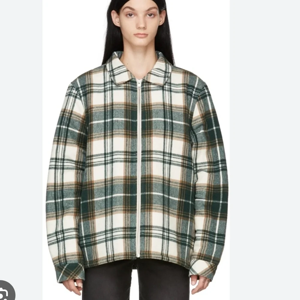 Frame Denim green plaid